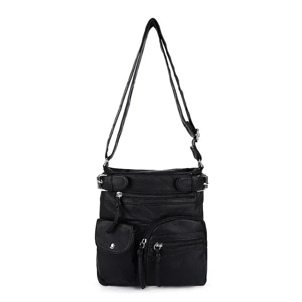 Ariana™ - Multiple Pockets Soft Leather Crossbody Bag