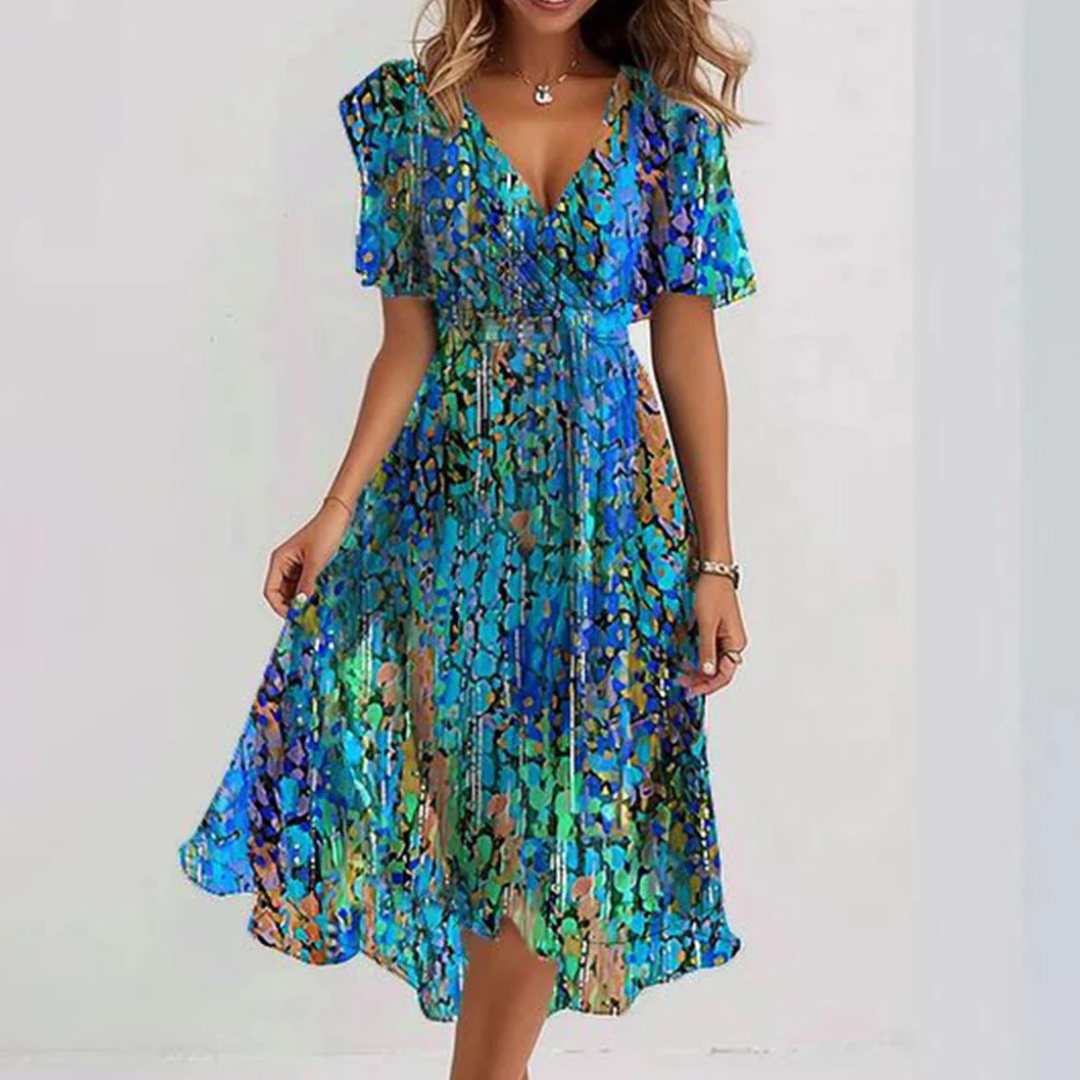 Florence Special Short Sleeve Midi Dress