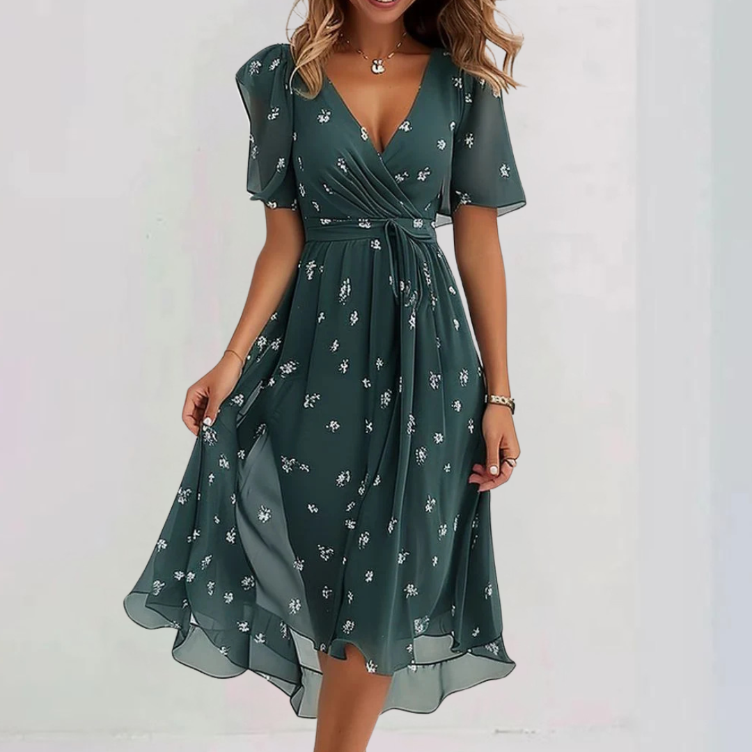 Florence Special Short Sleeve Midi Dress