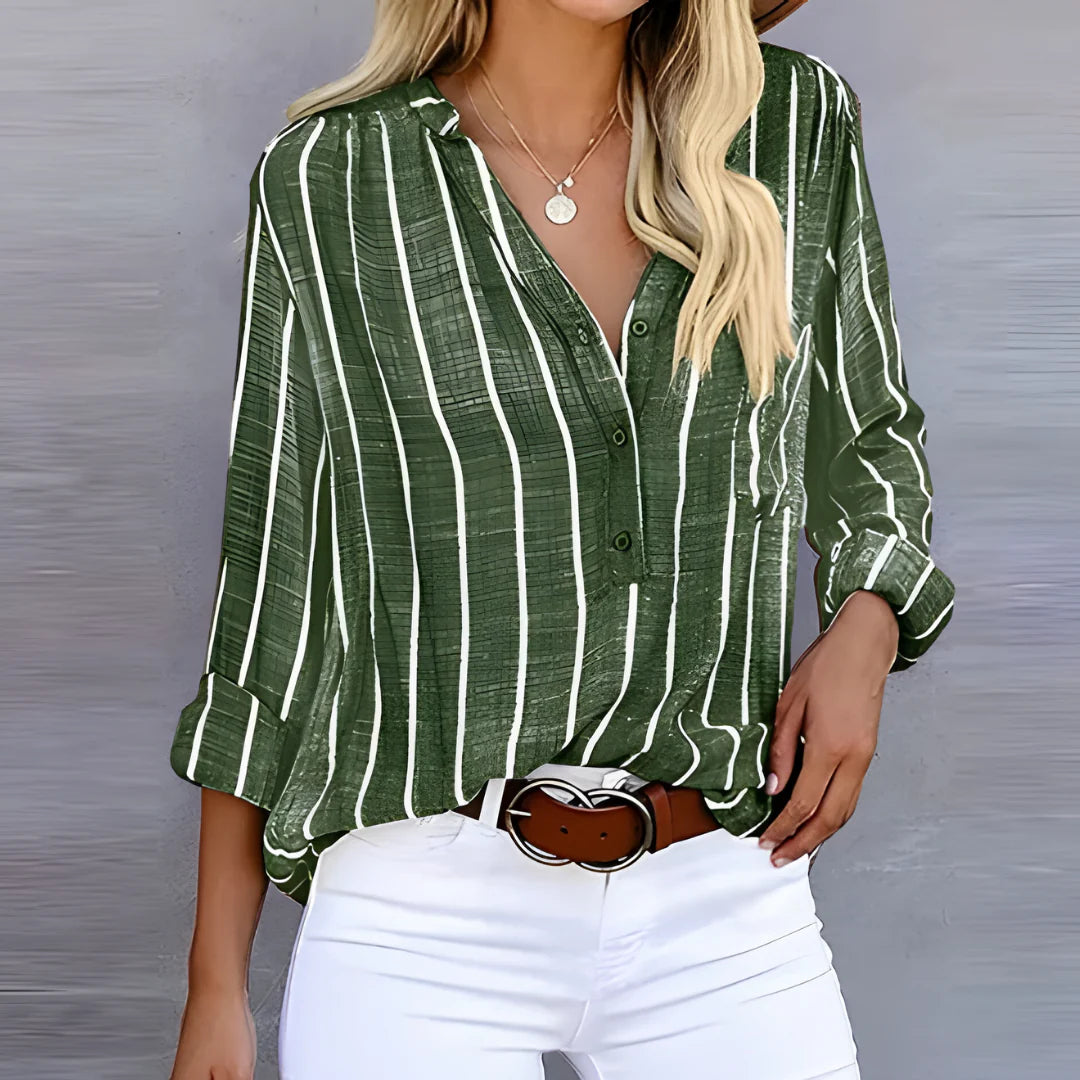 Bailey - Trendy Striped Blouse