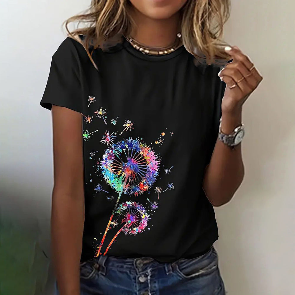 Summer Butterfly Dandelion T-Shirt