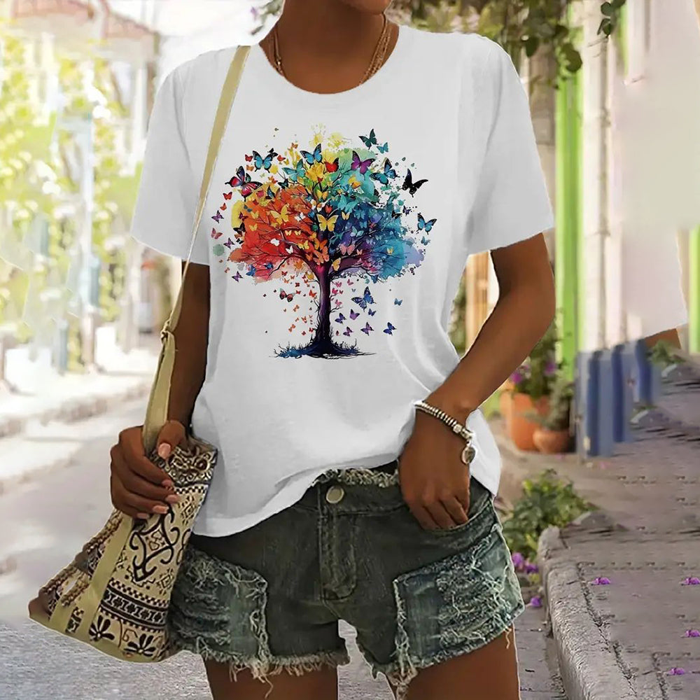 Summer Butterfly Dandelion T-Shirt