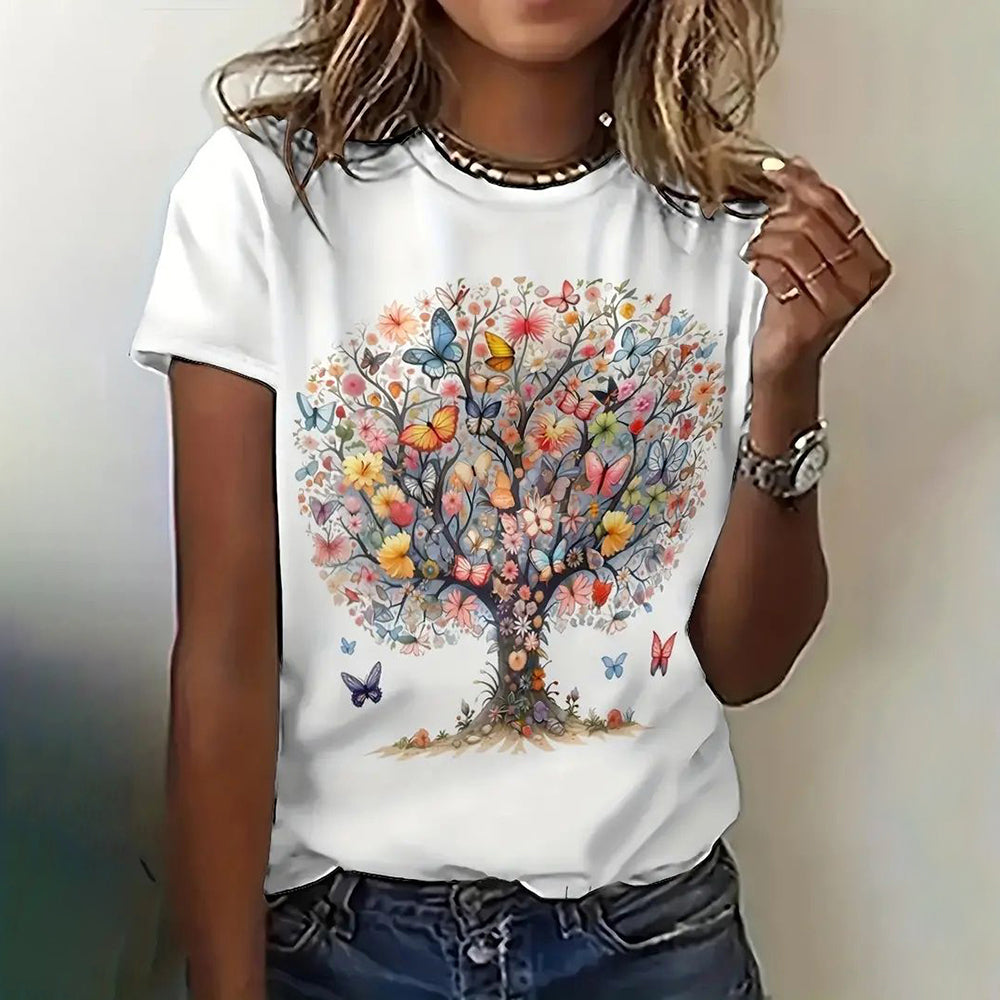 Summer Butterfly Dandelion T-Shirt