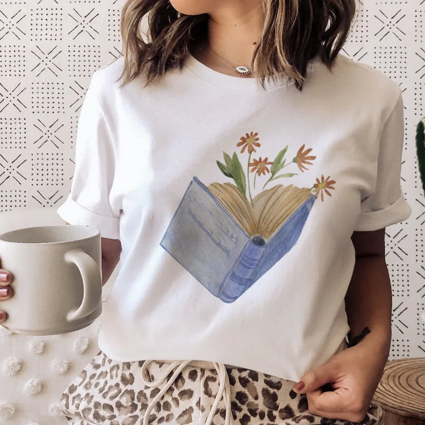 Magical Book Love Cute Girl T-Shirt