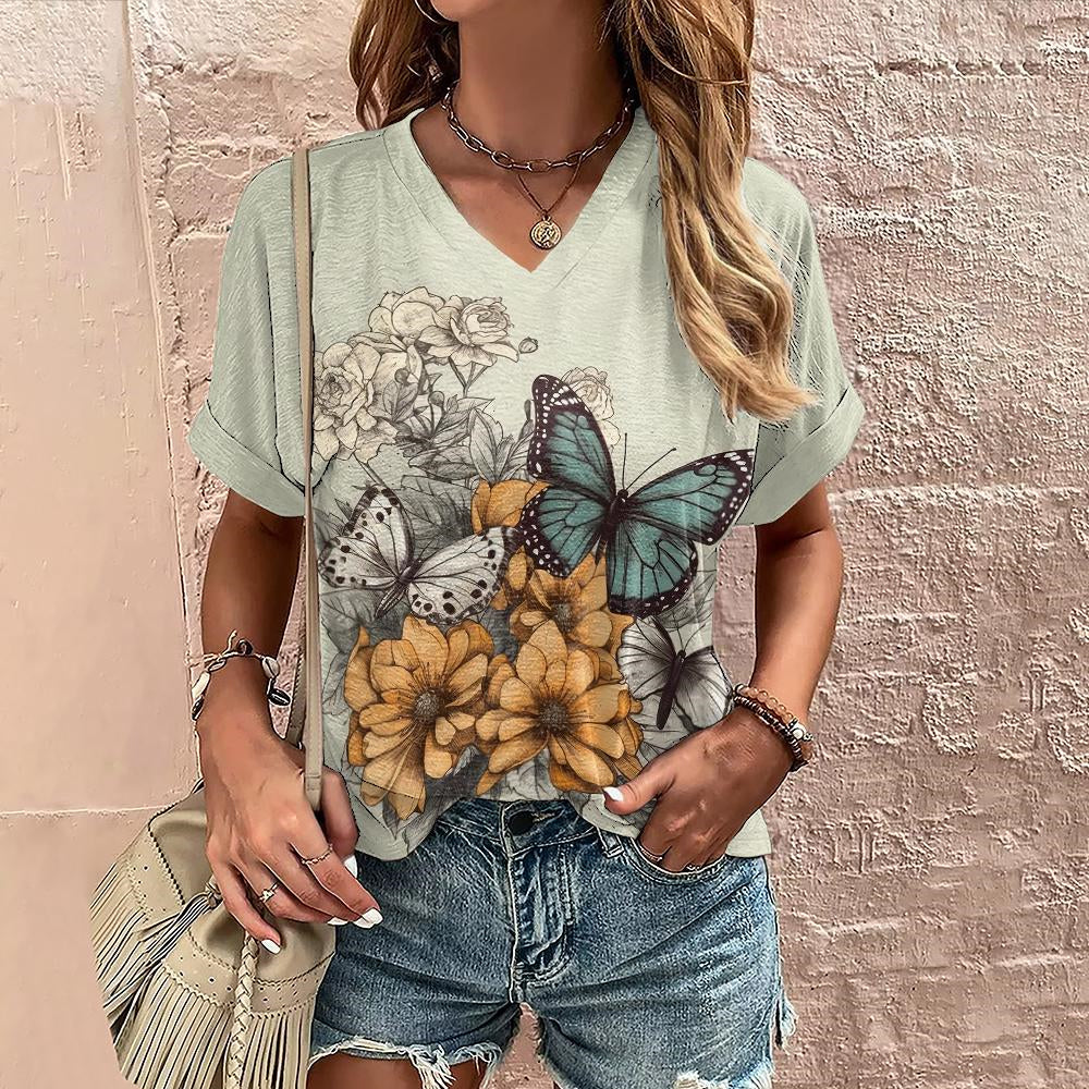 Bella Butterfly 3D Print T-Shirt