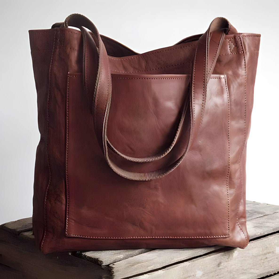 Amelia™ - Handmade Leather Tote Bag