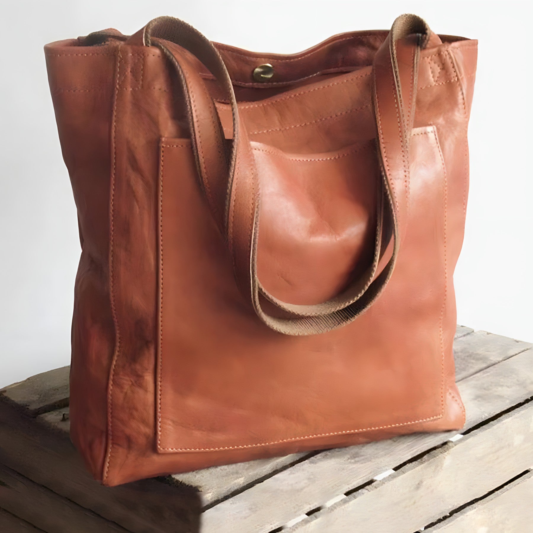 Amelia™ - Handmade Leather Tote Bag